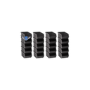 Ver imagem 1 de KIT 20 CAIXA GAVETA PLÁSTICA ORGANIZADORA BIN PRETO Nº3