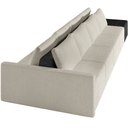 Ver imagem 7 de Sofá Ilha Modular para Sala 432cm com Puff Dublin K01 Bouclê Creme e Sintético Preto - Lyam Decor