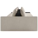 Ver imagem 6 de Sofá Ilha Modular para Sala 432cm com Puff Dublin K01 Bouclê Creme e Sintético Preto - Lyam Decor