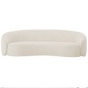 Ver imagem 6 de Sofá 3 Lugares 180cm Orgânico Luxo Recepção Amore Bouclé Bege - Amarena Móveis