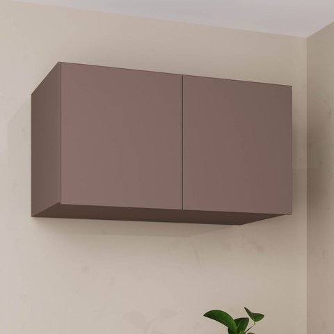 Módulo Ponte Solteiro para Guarda Roupa 100% MDF 2 Portas Orion CabeCasa MadeiraOriginals Marrom/Mocha