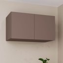 Ver imagem 1 de Módulo Planejado Ponte Solteiro para Guarda Roupa 100% MDF 2 Portas Orion CabeCasa MadeiraOriginals Marrom/Mocha