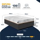 Ver imagem 5 de Cama Box Baú com Colchão Ortopédico de Espuma D33 a Vácuo Sonno Full - Lucas Home - Queen