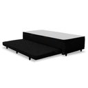 Ver imagem 2 de Base para Cama Box Solteiro 3 em 1 com Baú e Cama Auxiliar Preta
