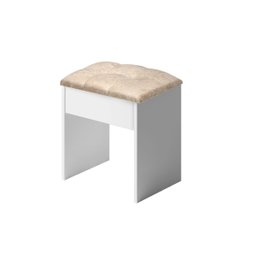 Penteadeira Camarim 9 Gavetas com Banqueta Espelho e Led em Mdf:branco/nature - 3