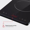 Ver imagem 7 de Cooktop de Indução Hq 1 Boca Portátil 2000w Preto Hq-ids2001p 220v