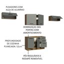 Ver imagem 5 de Armário de Cozinha Compacta 280cm Rustic/Cinza Agata Madesa 02