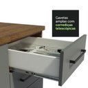 Ver imagem 7 de Armário de Cozinha Compacta 280cm Rustic/Cinza Agata Madesa 02