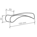 Ver imagem 2 de Fechadura Qattro Externa Acabamento Cromado