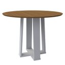 Ver imagem 1 de Mesa Redonda 4 lugares Sem Vidro de 120cm Sem Cadeiras Le Mans - ÉdeCasaMóveis