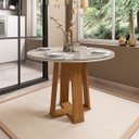 Ver imagem 5 de Mesa Redonda 4 lugares Sem Vidro de 120cm Sem Cadeiras Le Mans - ÉdeCasaMóveis