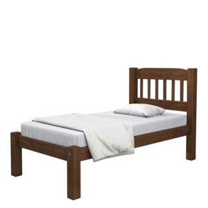 Cama de Solteiro Madeira Maciça Super Resistente