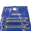 Ver imagem 2 de Jogo de Chave Fixa - 6 a 15mm (5 Peças) - Eda