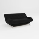 Ver imagem 2 de Sofá Cama 1,80m Iara Suede Preto Madelina Decor