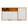 Armário Aéreo 120cm 02 Portas Ravena Nicho com Adega Poliman - 2