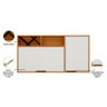 Armário Aéreo 120cm 02 Portas Ravena Nicho com Adega Poliman - 3