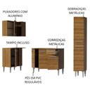 Ver imagem 5 de Armário de Cozinha Completa de Canto 261cm Rustic Emilly Song Madesa 01
