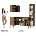 Ver imagem 7 de Armário de Cozinha Completa de Canto 261cm Rustic Emilly Song Madesa 01