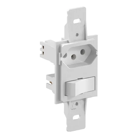 Tomada Interruptor 2p T 10a 250v Branca Ref 10821-9