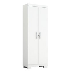 Multiuso 2 Portas com Fechadura 100% MDF Íris Acp Móveis Branco - 2