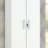 Multiuso 2 Portas com Fechadura 100% MDF Íris Acp Móveis Branco - 5