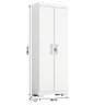 Multiuso 2 Portas com Fechadura 100% MDF Íris Acp Móveis Branco - 6