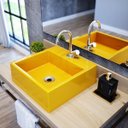 Ver imagem 1 de Kit Cuba Q355 Torneira C50 Válvula 1 Polegada Abs Sifão Pvc Flexível Compace