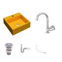 Ver imagem 2 de Kit Cuba Q355 Torneira C50 Válvula 1 Polegada Abs Sifão Pvc Flexível Compace