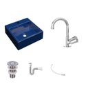 Ver imagem 2 de Kit Cuba Q355 Torneira C50 Válvula 1 Polegada Abs Sifão Pvc Flexível Compace