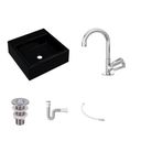 Ver imagem 2 de Kit Cuba Q355 Torneira C50 Válvula 1 Polegada Abs Sifão Pvc Flexível Compace