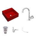 Ver imagem 2 de Kit Cuba Q355 Torneira C50 Válvula 1 Polegada Abs Sifão Pvc Flexível Compace