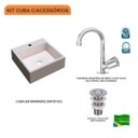 Ver imagem 3 de Kit Cuba Q355 Torneira C50 Válvula 1 Polegada Abs Compace