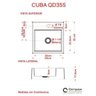 Kit Cuba Q355 Torneira C50 Válvula 1 Polegada Abs Compace - 6