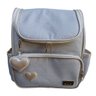 Mochila Bege Unissex Coração Arte e Cia - 1