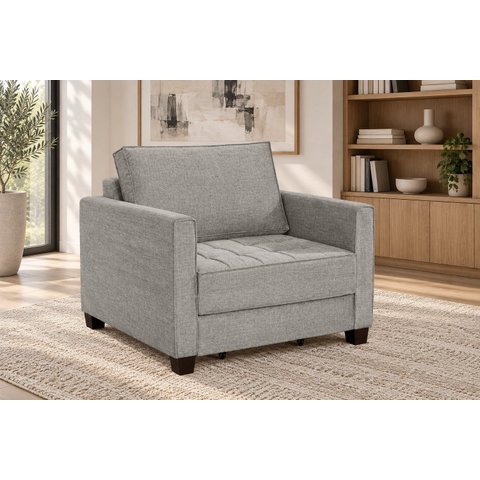 Sofá Cama Solteiro 100 cm Linho Fusion Yescasa