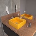 Ver imagem 1 de Kit Cuba Q355 com Torneira 1198 Metal e Válvula Click 1 Polegada B e Sifão Pvc e Flexível Compace