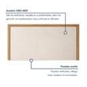 Ver imagem 7 de Armário Aéreo de Geladeira 1 Porta MDF 80cm Nobre Marrom/Cinamomo/Off White