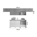 Ver imagem 3 de Cozinha Completa Rainha 6 Peças 4 Aéreos 2 Balcões C6p88 Nature Branco