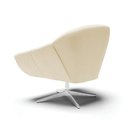 Ver imagem 6 de Kit 02 Poltronas Giratória Giovana Linho Base Cromada - D’Rossi - A19 Grosso Bege