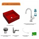 Ver imagem 3 de Kit Cuba Q355 com Torneira 1198 Metal e Válvula Click 1"b e Sifão Cromado e Flexível Compace