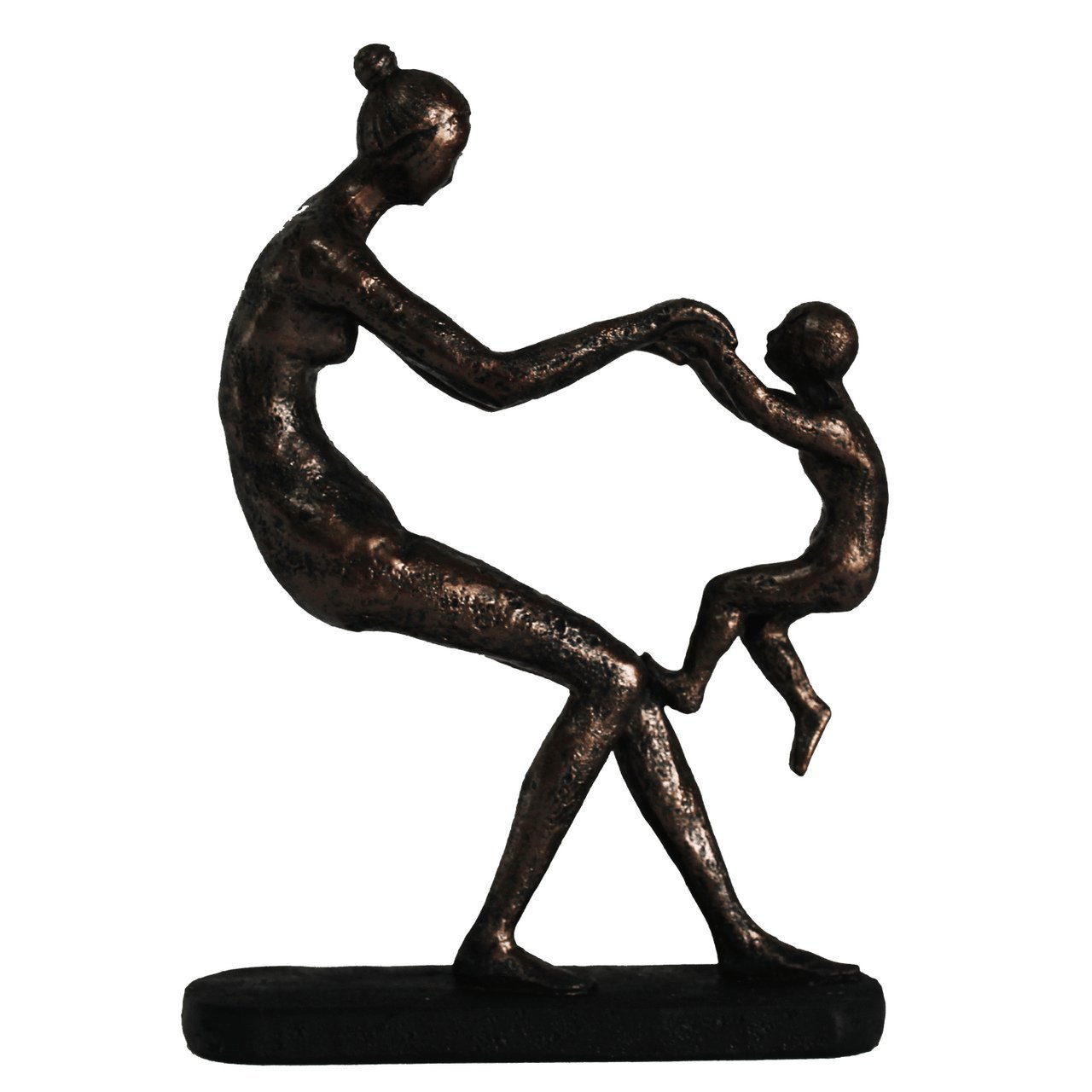 Escultura Mulher e Menino em Resina Casa Fraga