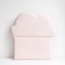 Ver imagem 3 de Cabeceira Infantil Nuvem Estofada Quarto Bebê Montessoriano Rosa