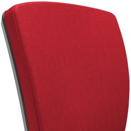 Kit 03 Cadeiras de Escritório Executiva Giratória Preto Baixa Flexi P03 Poliéster Vermelho - Lyam Ly - 8