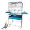 Viveiro Calopsitas Gaiola Pássaros Periquito Confort Grande Black Triplex Jelplast Triplex Black Con - 1