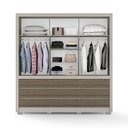 Ver imagem 3 de Guarda-Roupa Bartira Arezzo com 3 Portas e 9 Gavetas