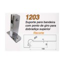 Ver imagem 4 de Suporte para bandeira com ponto de giro para dobradiça superior 1203 (facão) - Cromado