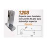 Suporte para bandeira com ponto de giro para dobradiça superior 1203 (facão) - Cromado - 4