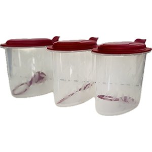 Tupperware Kit 3 Peças Porta Condimento Cereja 500ml Kit 3 Peças Porta Condimento Cereja 500ml