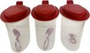 Ver imagem 2 de Tupperware Kit 3 Peças Porta Condimento Cereja 500ml Kit 3 Peças Porta Condimento Cereja 500ml