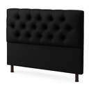 Ver imagem 1 de Cabeceira Queen Sintético Preto - 160x110 Cm